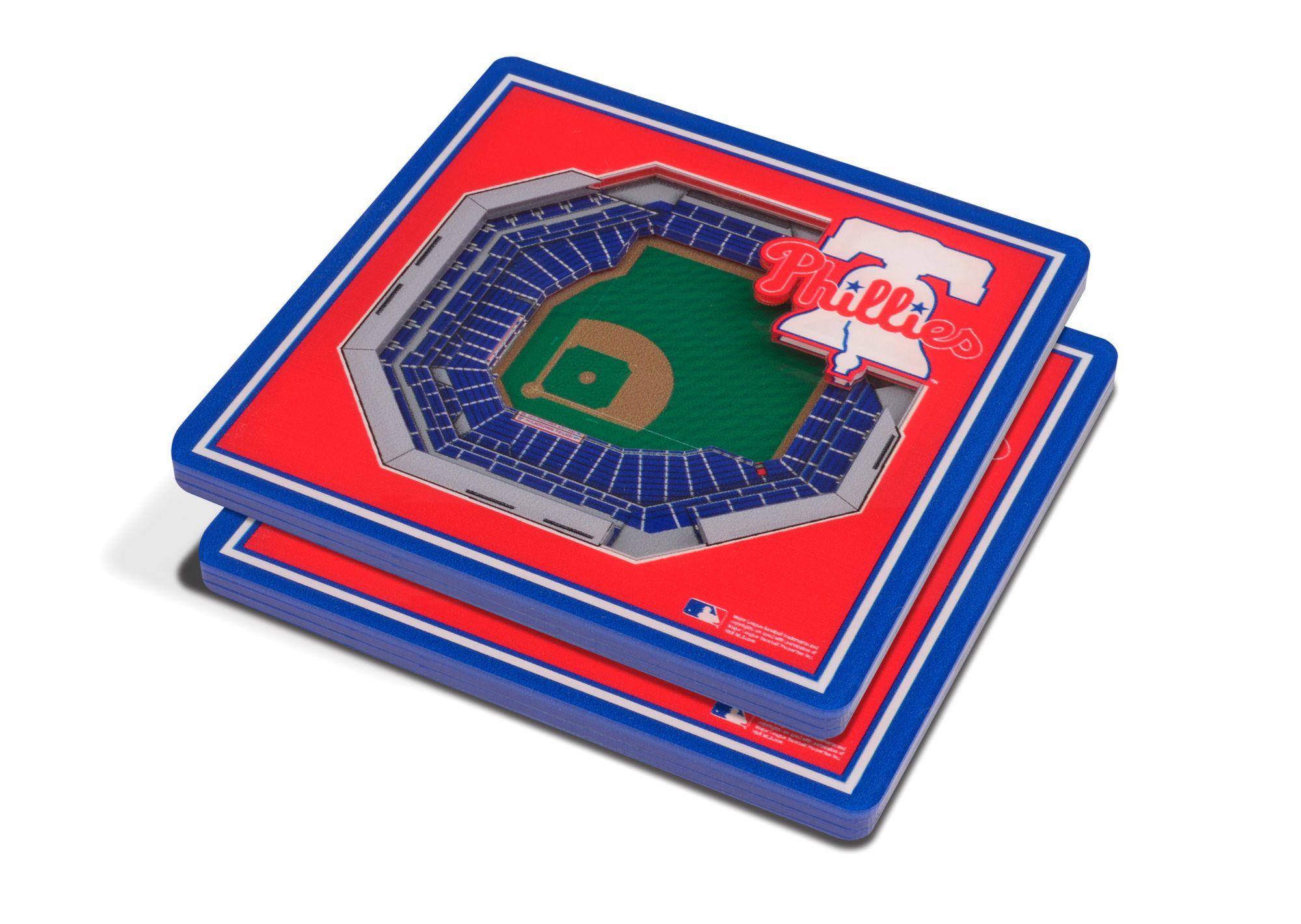 YouTheFan Philadelphia Phillies 3D Stadium Views Coaster Set