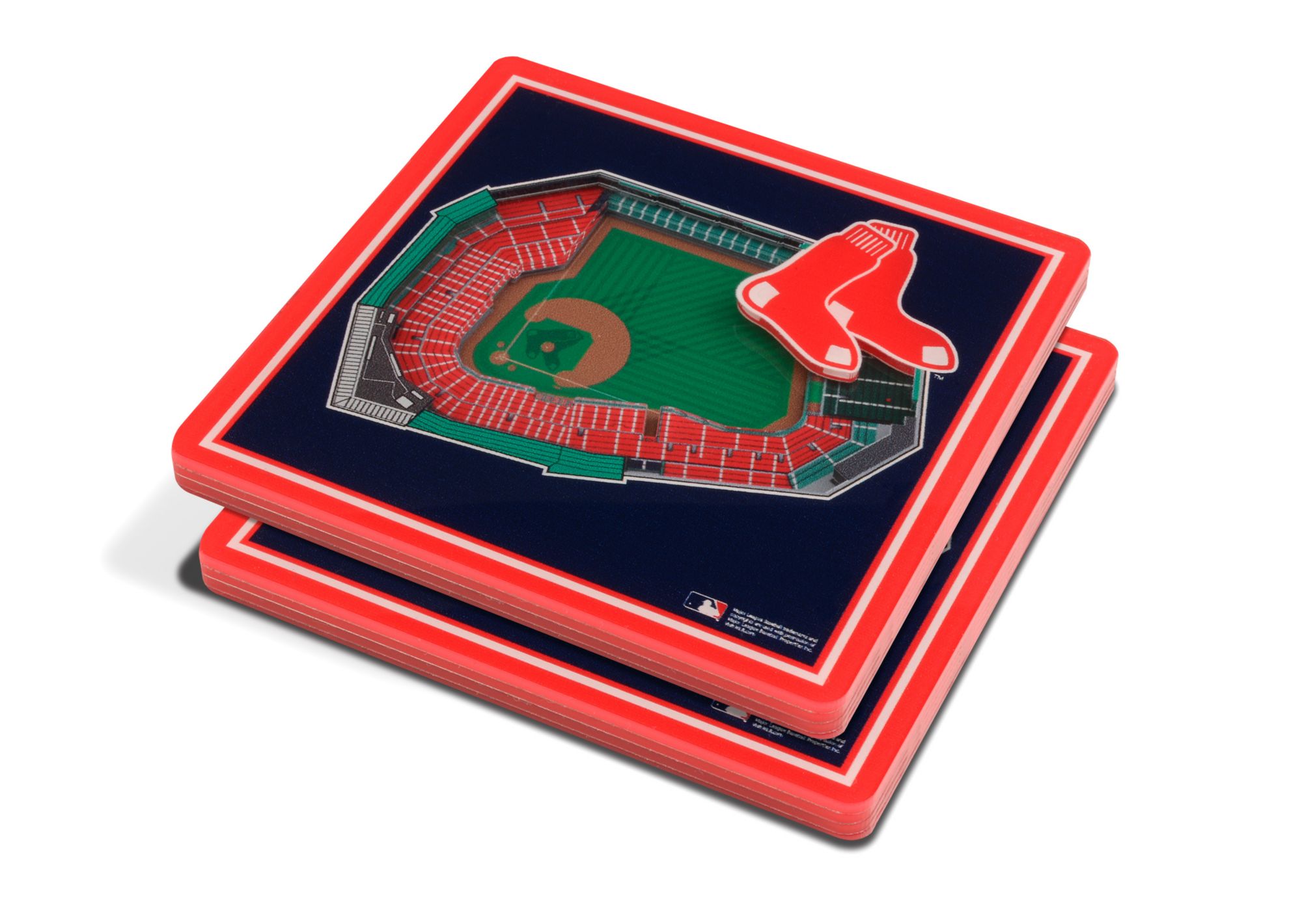 YouTheFan Boston Red Sox 3D Stadium Views Coaster Set