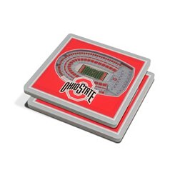 You the Fan Ohio State Buckeyes 3D Stadium Views Coaster Set