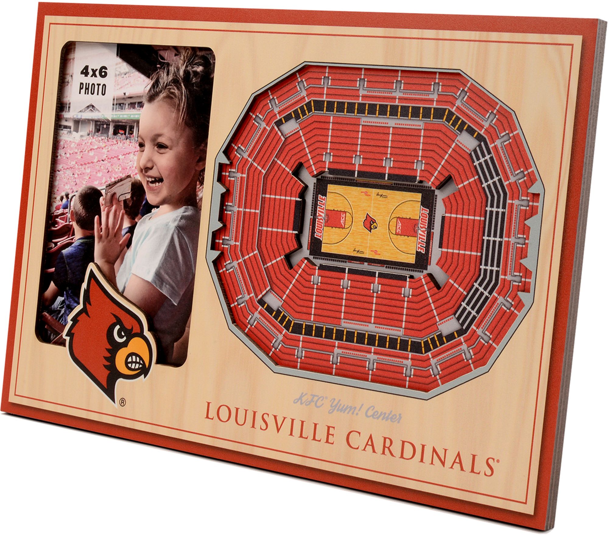 YouTheFan Louisville Cardinals 3D Picture Frame