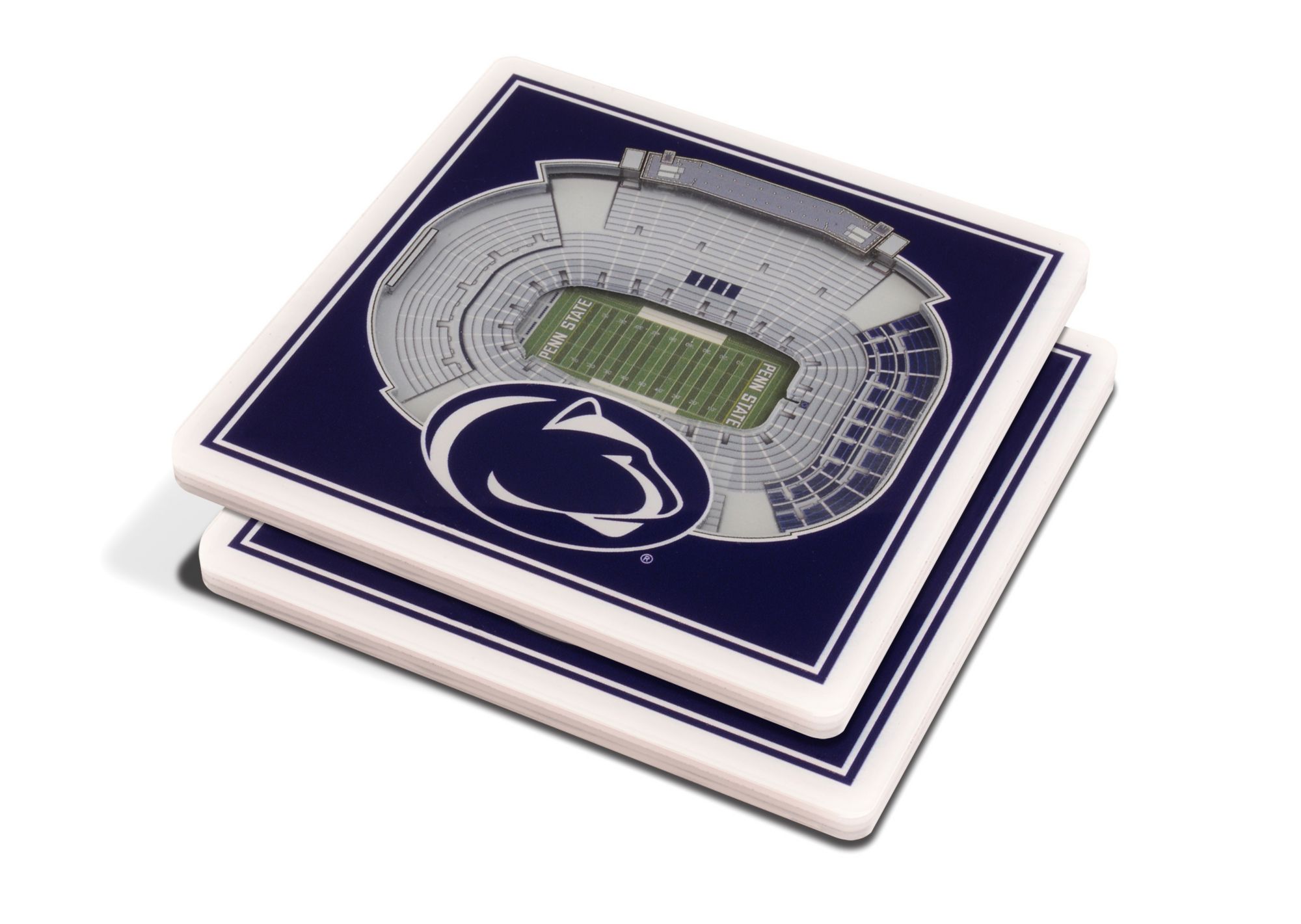 YouTheFan Penn State Nittany Lions 3D Stadium Views Coaster Set