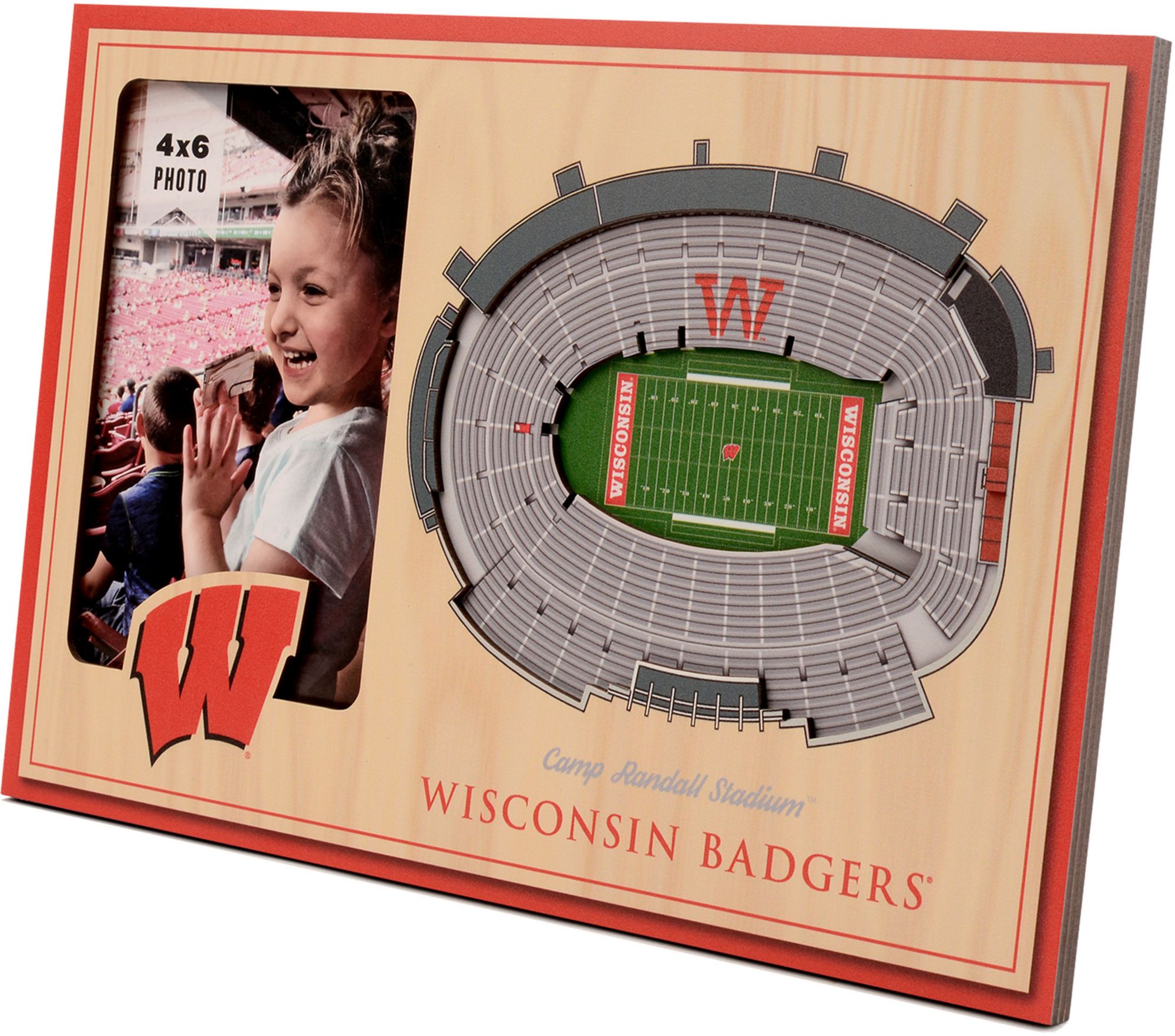 YouTheFan Wisconsin Badgers 3D Picture Frame