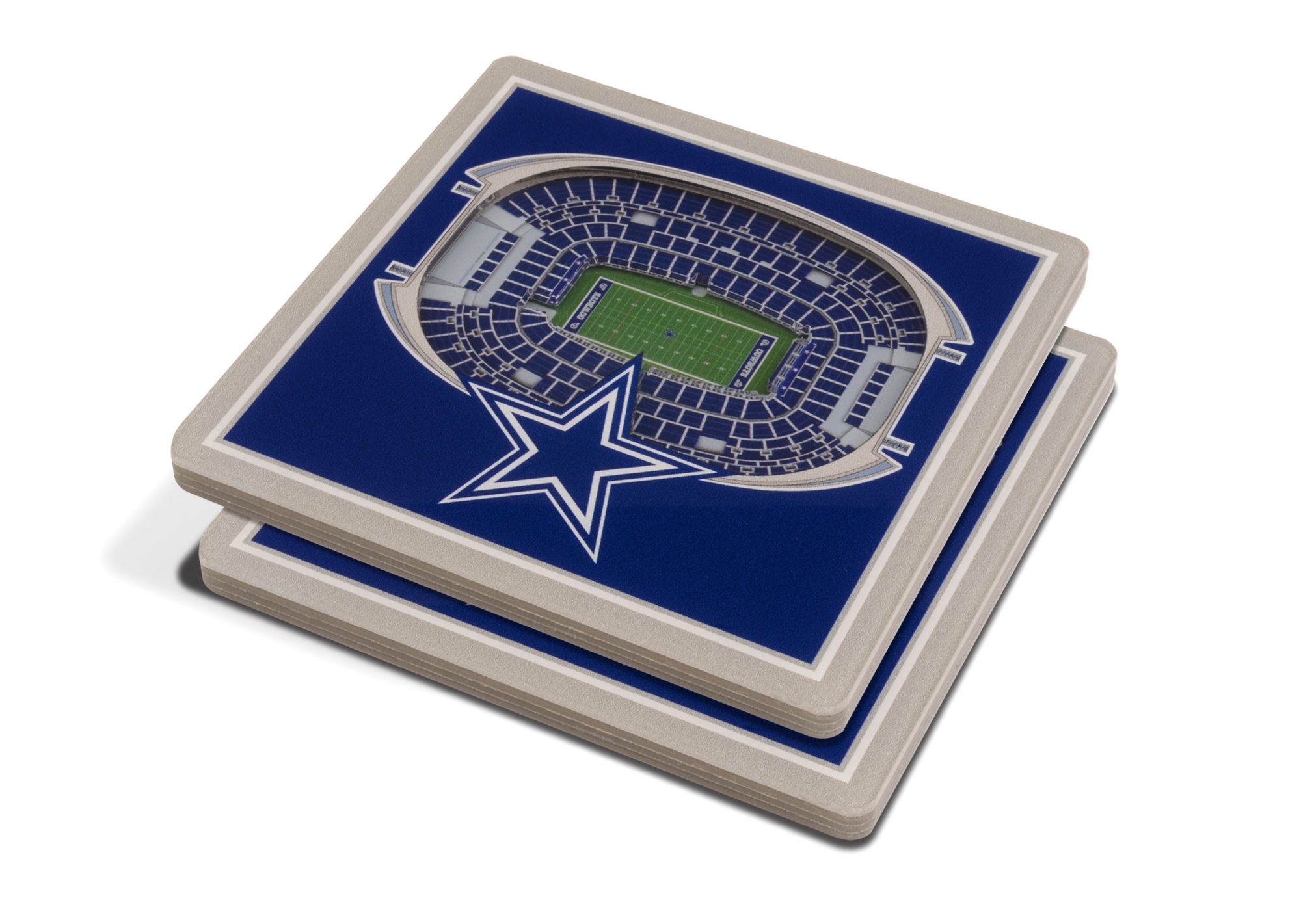 YouTheFan Dallas Cowboys 3D Stadium Views Coaster Set