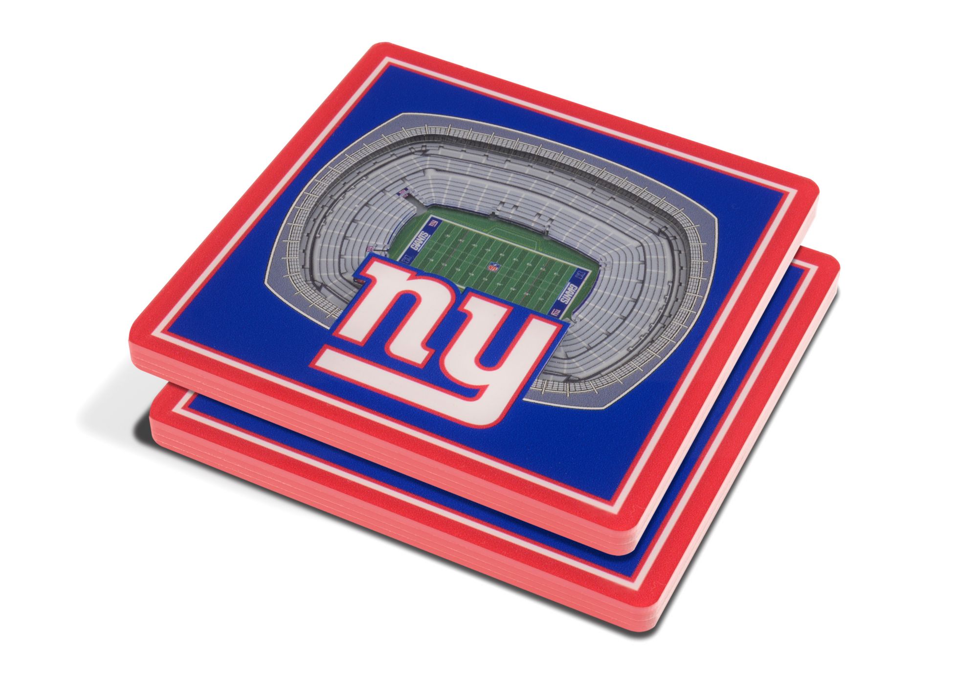 YouTheFan New York Giants 3D Stadium Views Coaster Set