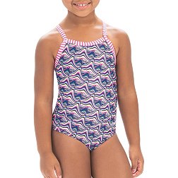 Dolfin Girls' Uglies Little Dolfin Print One Piece Swimsuit