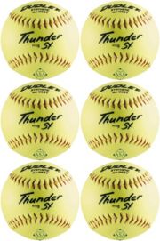 Pack De 12 Balles De Softball Dudley Thunder Advance 44/375 - Multi-couches - Niveau Avancé
