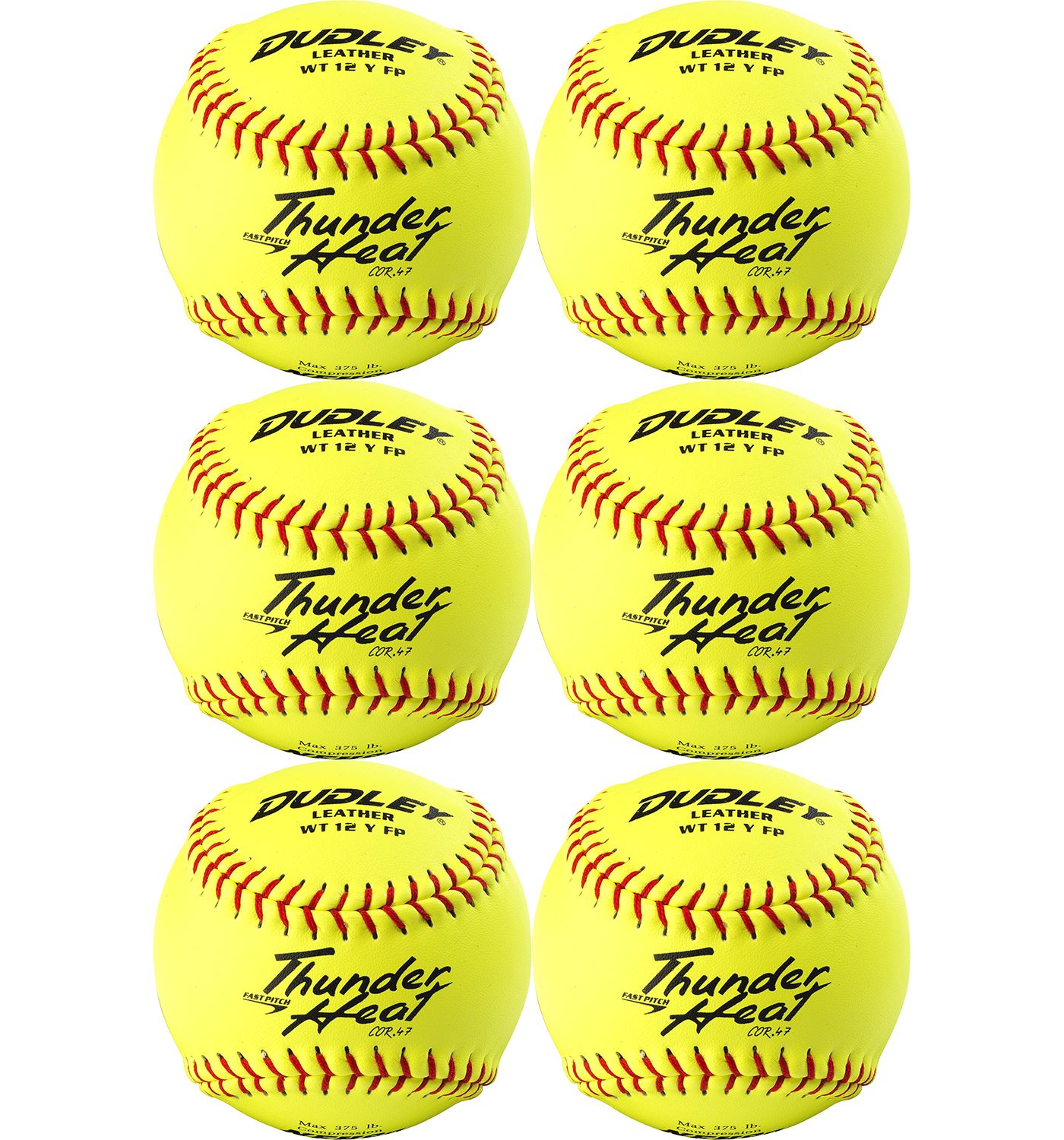 Dudley 12” NFHS/ASA Thunder Heat Fastpitch Softballs 6 Pack DICK'S