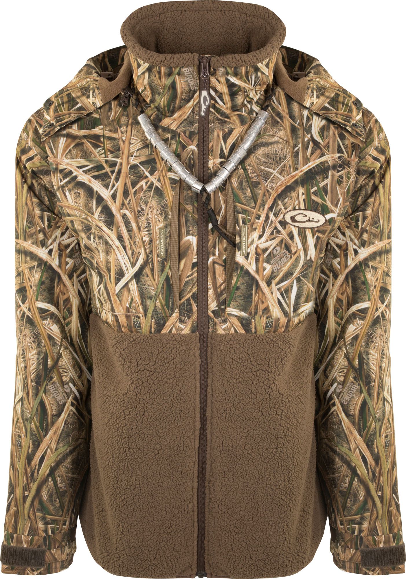 drake waterfowl hooded jacket