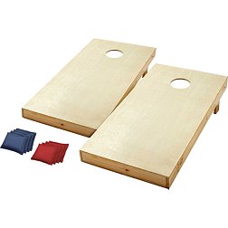 Slick Woody's Regulation St Louis Solid Wood Cornhole Board Set in Red (8 Bags)