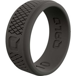 Qalo Standard Women's Modern Silicone Ring Size 05 - Black