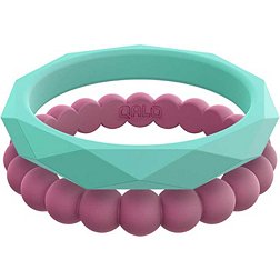 QALO Women's Stackable Silicone Ring Set