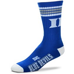 For Bare Feet Duke Blue Devils 4-Stripe Deuce Crew Socks
