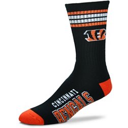 For Bare Feet Cincinnati Bengals Four Stripe Deuce Socks