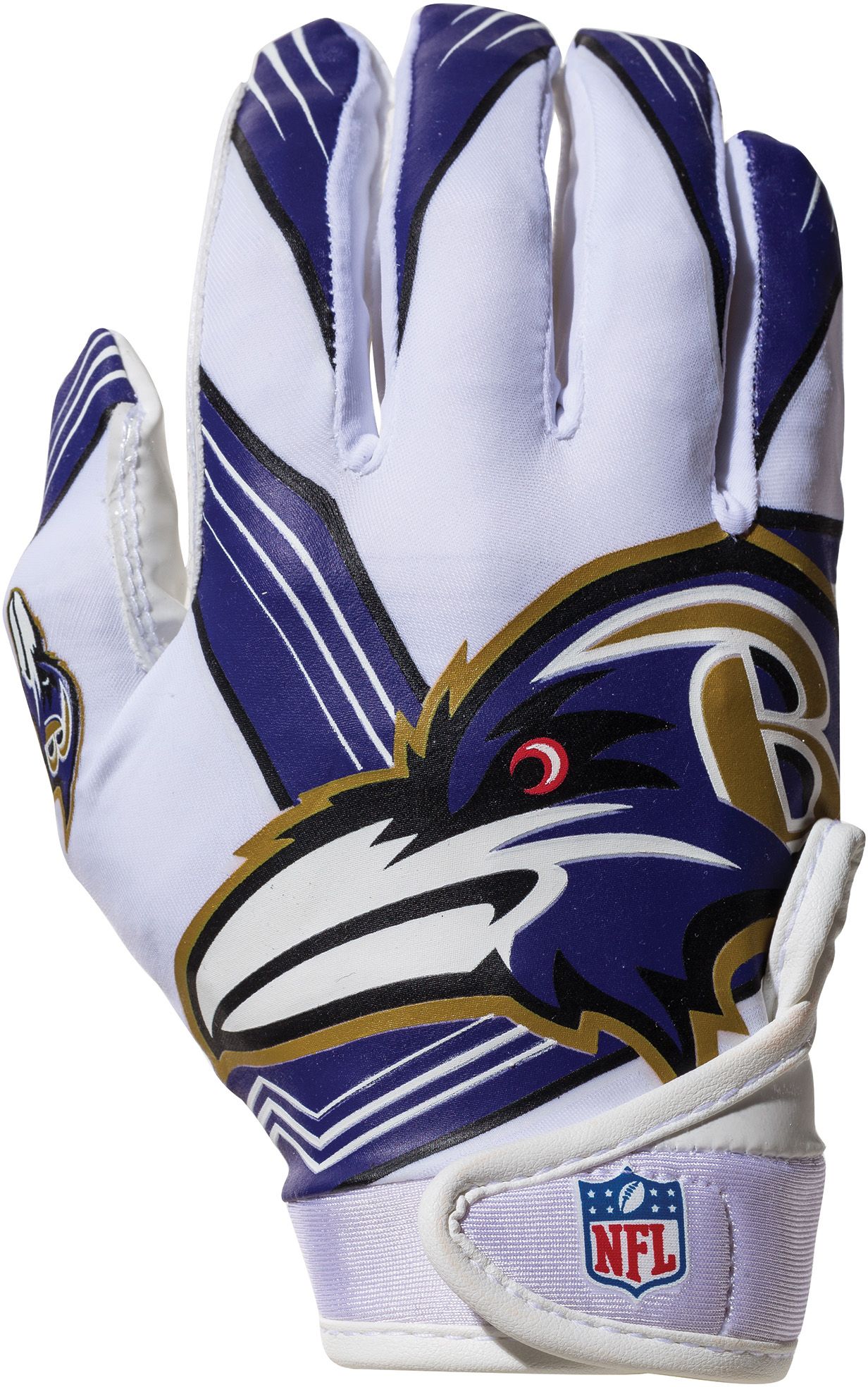Franklin Baltimore Ravens Youth Receiver Gloves - No Color