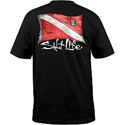 Salt Life Men's Weathered Dive Flag Pocket T-Shirt