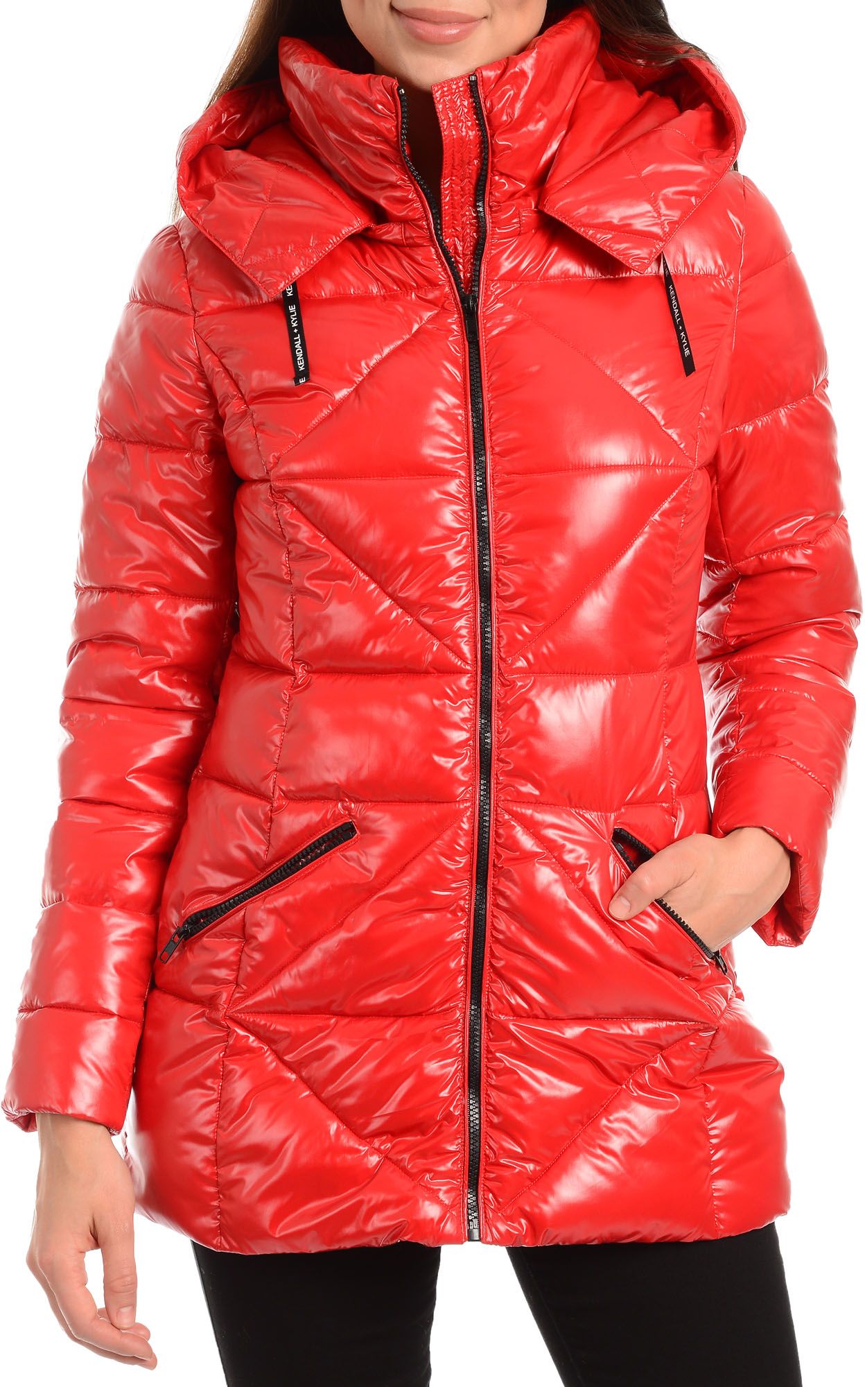 womens hooded puffer