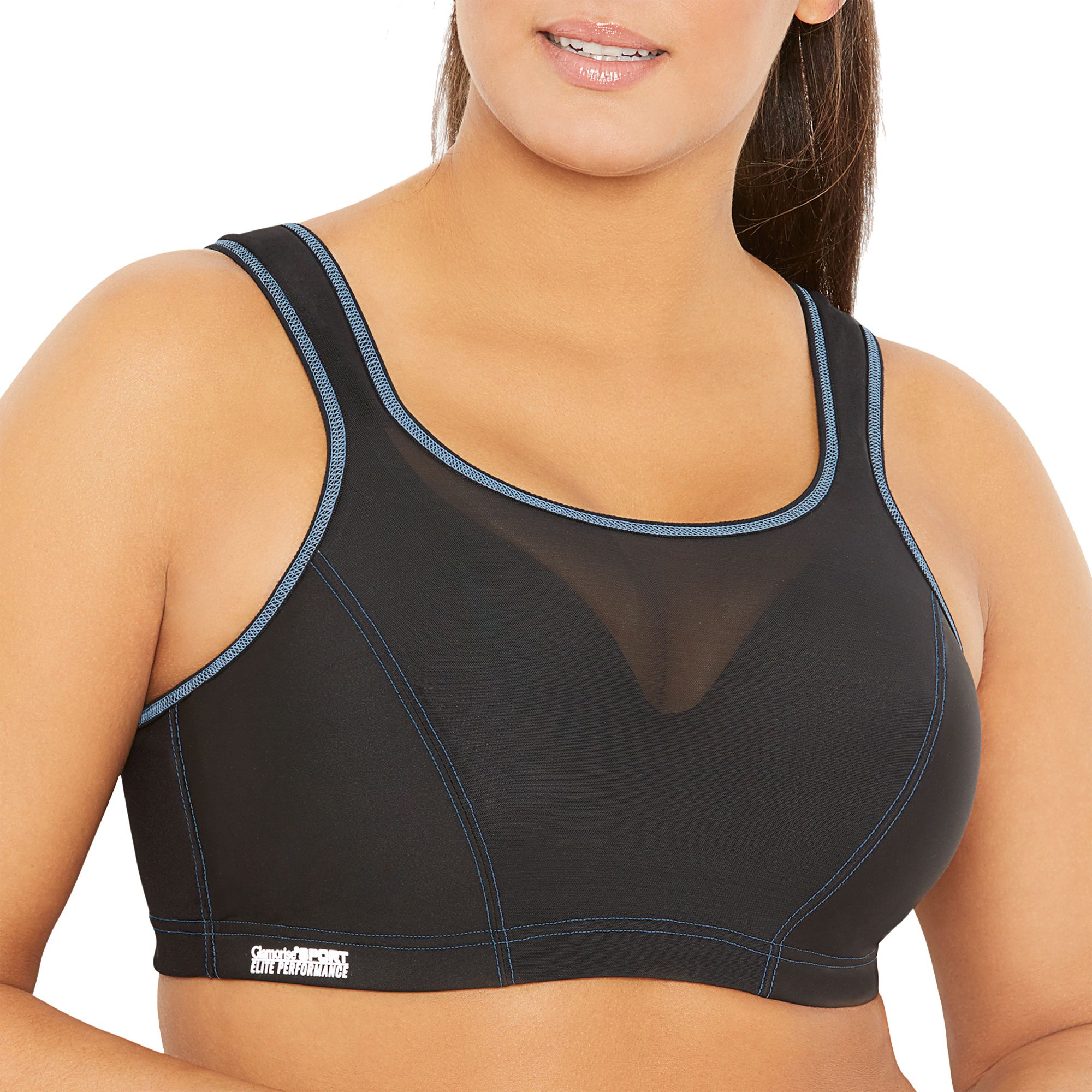 Glamorise Women's Camisole Wire Sports Bra - Black