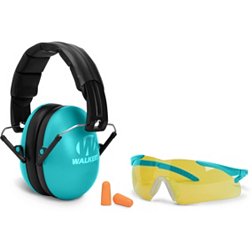 Walker's Youth & Women's Range Muffs and Sports Glasses Combo