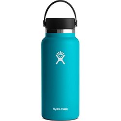 Hydro Flask 20-Oz Wide Mouth with Leak Proof Flex Cap Water Bottle Laguna  blue