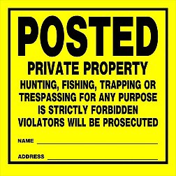 HME Private Property Signs