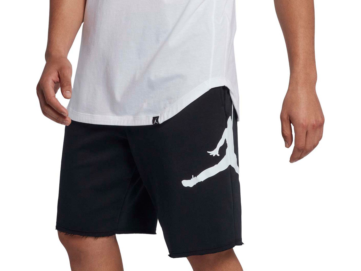 jordan men's jumpman logo fleece basketball shorts