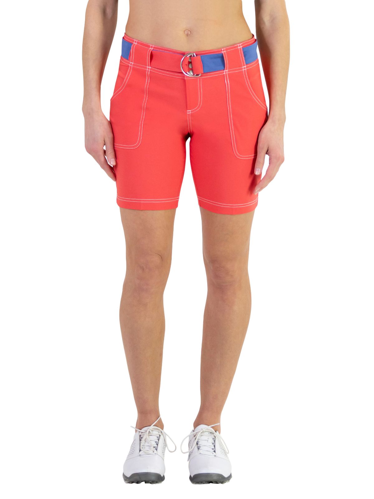 red golf shorts womens