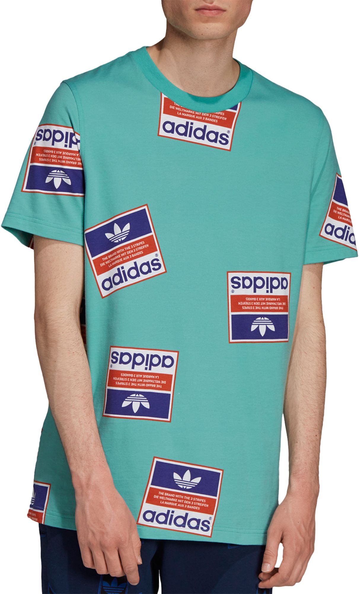adidas Originals Men's Archive Sticker Graphic T-Shirt