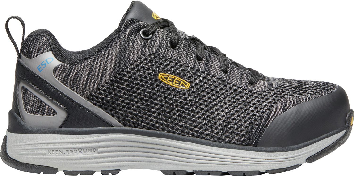 keen black work shoes