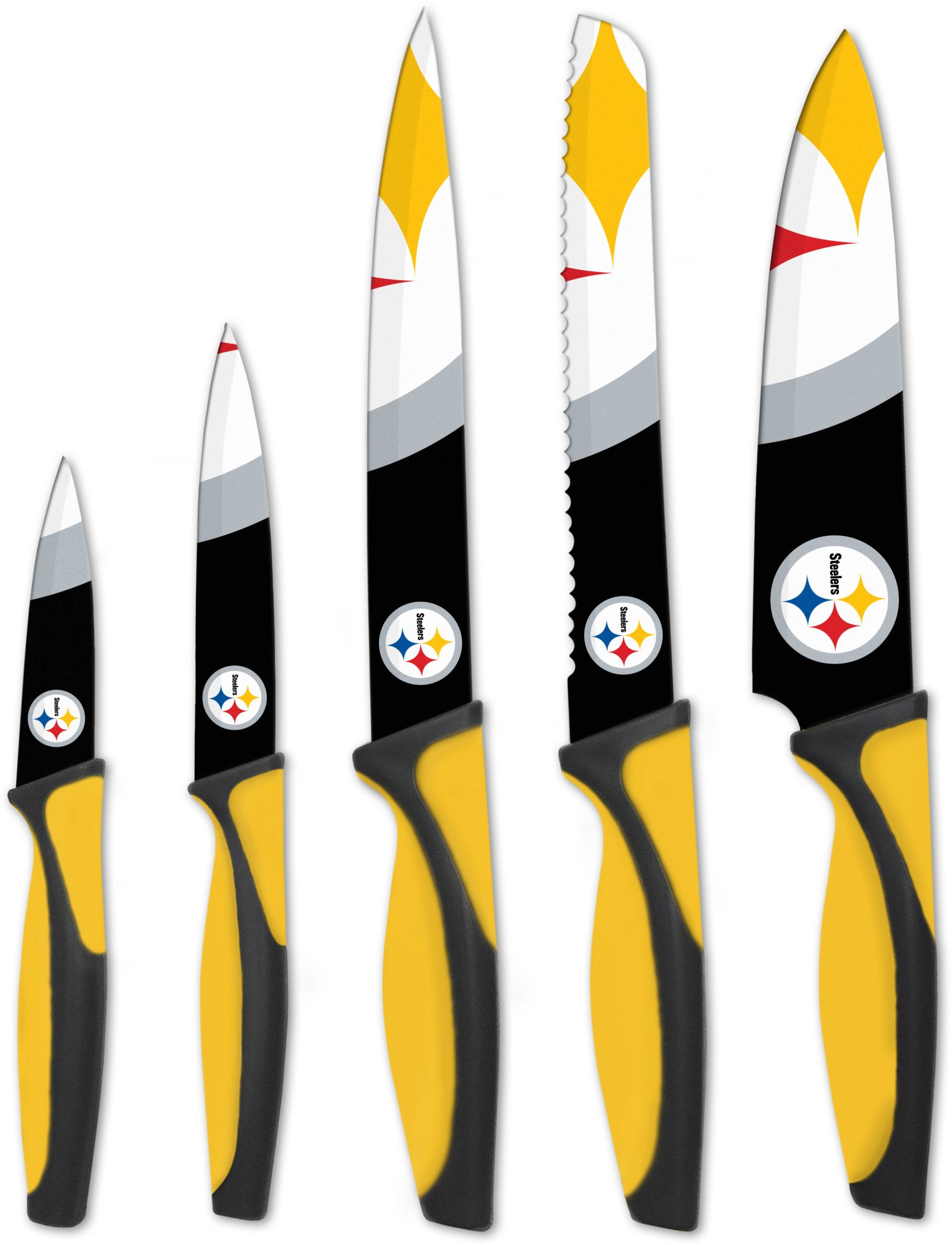 Sports Vault Pittsburgh Steelers Kitchen Knives