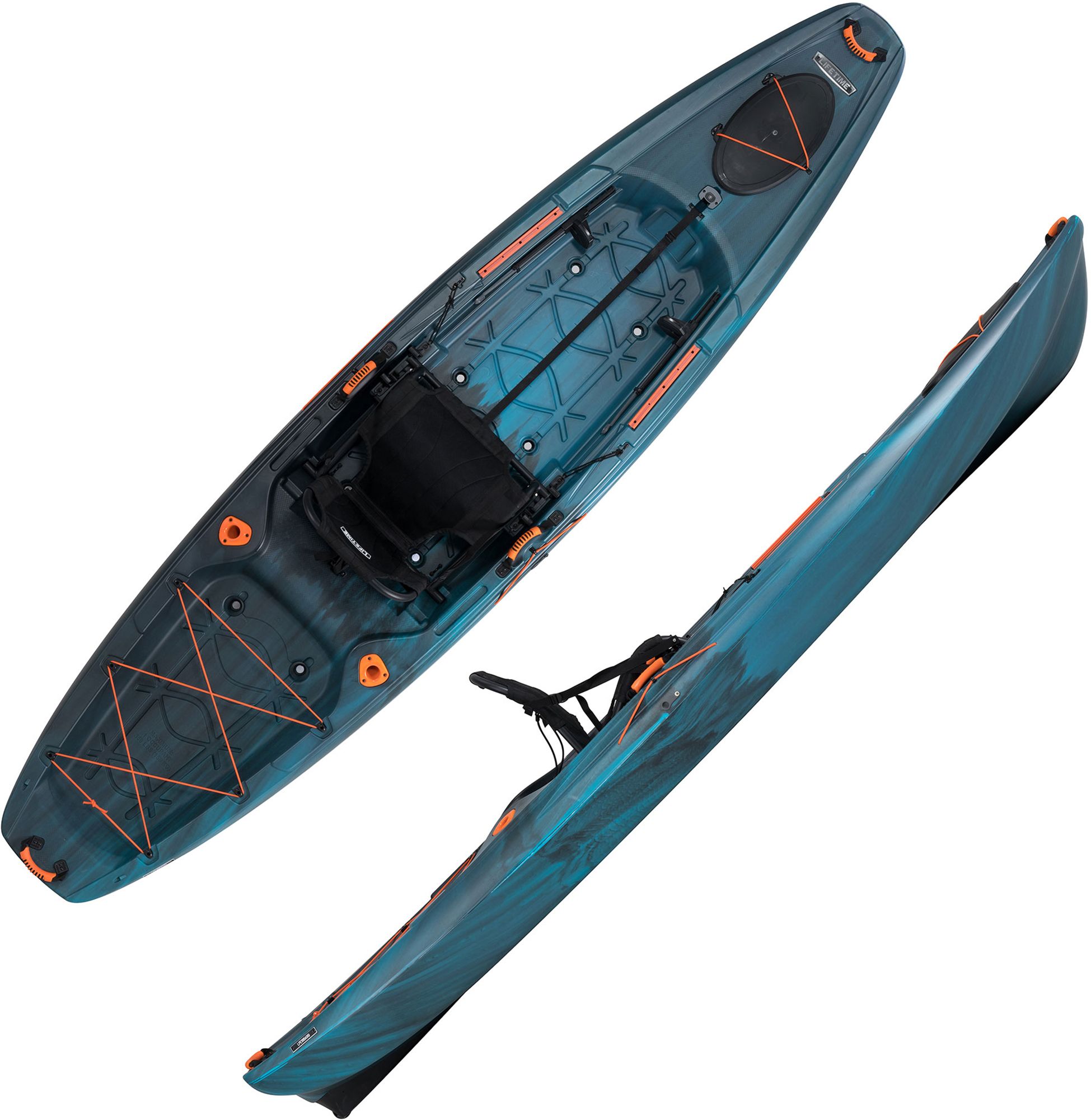 Photos - Kayak / Canoe LifeTIME Teton Pro 116 Angler Kayak, Lightning Fusion 19LIFATTNPRNGLRXXPSK 