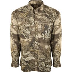 Drake Waterfowl Men's Non-Typical Mesh Back Flyweight Long Sleeve Hunting Shirt with Agion Active XL