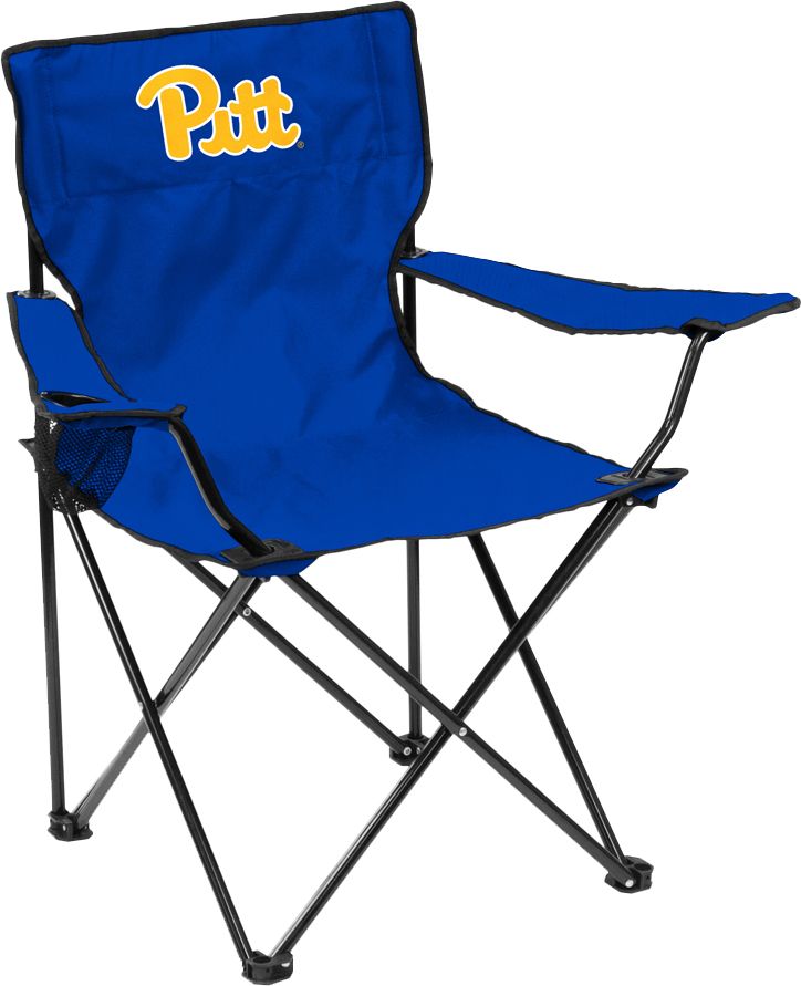 Logo Brands Pitt Panthers Team-Colored Canvas Chair