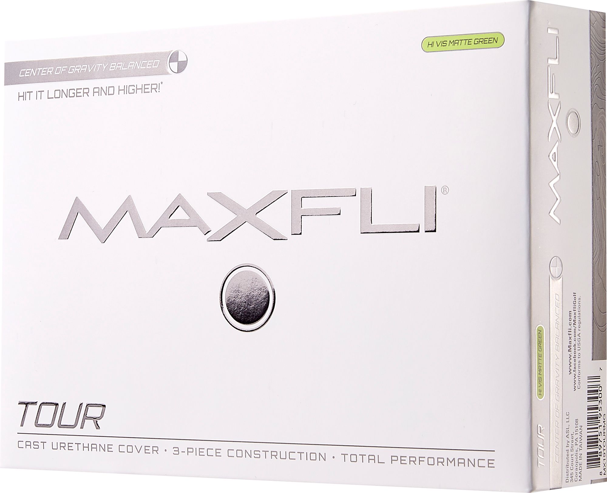 Maxfli 2019 Tour Matte Green Golf Balls