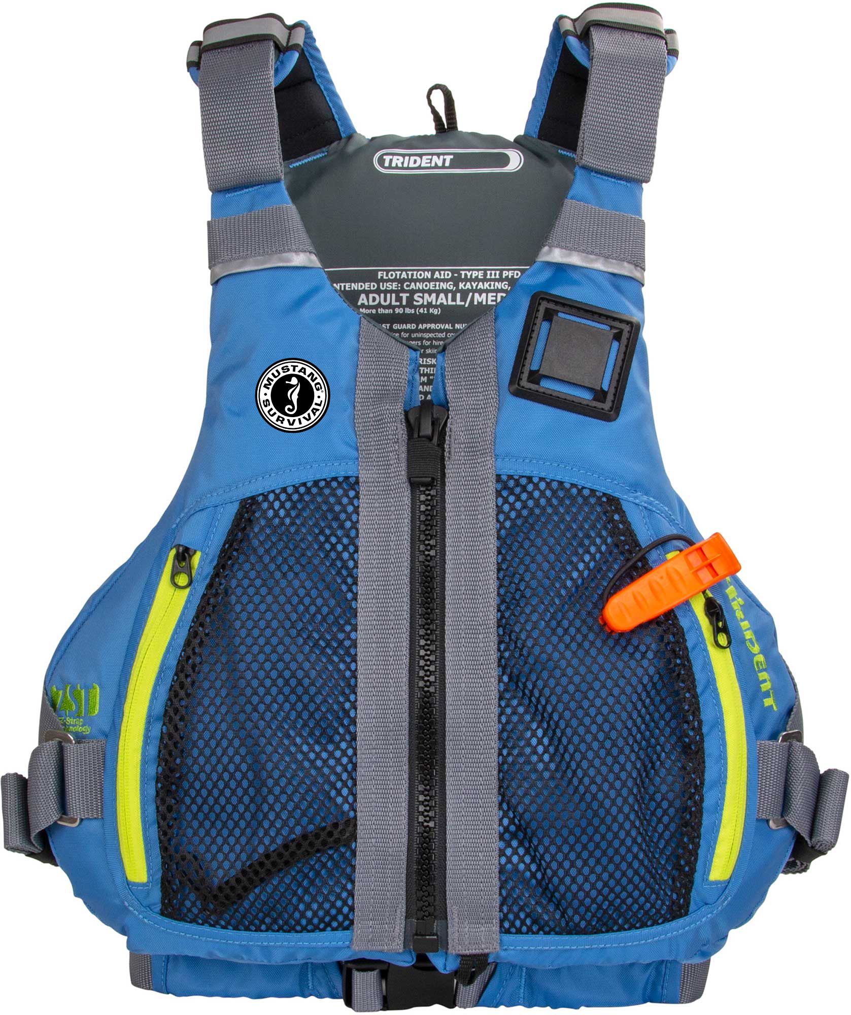 MTI Mustang Survival Adult Trident Nylon Life Vest, Men