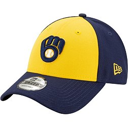 New Era Men's Milwaukee Brewers Yellow 9Forty League Adjustable Hat