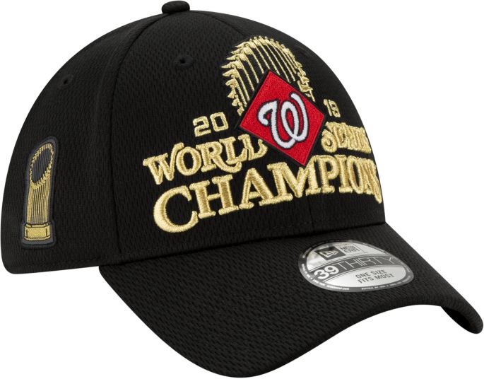 New Era Men S 2019 World Series Champions Locker Room 39thirty Washington Nationals Stretch Fit Hat