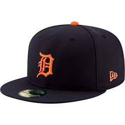 New Era Men's Detroit Tigers 59Fifty Road Navy Authentic Hat