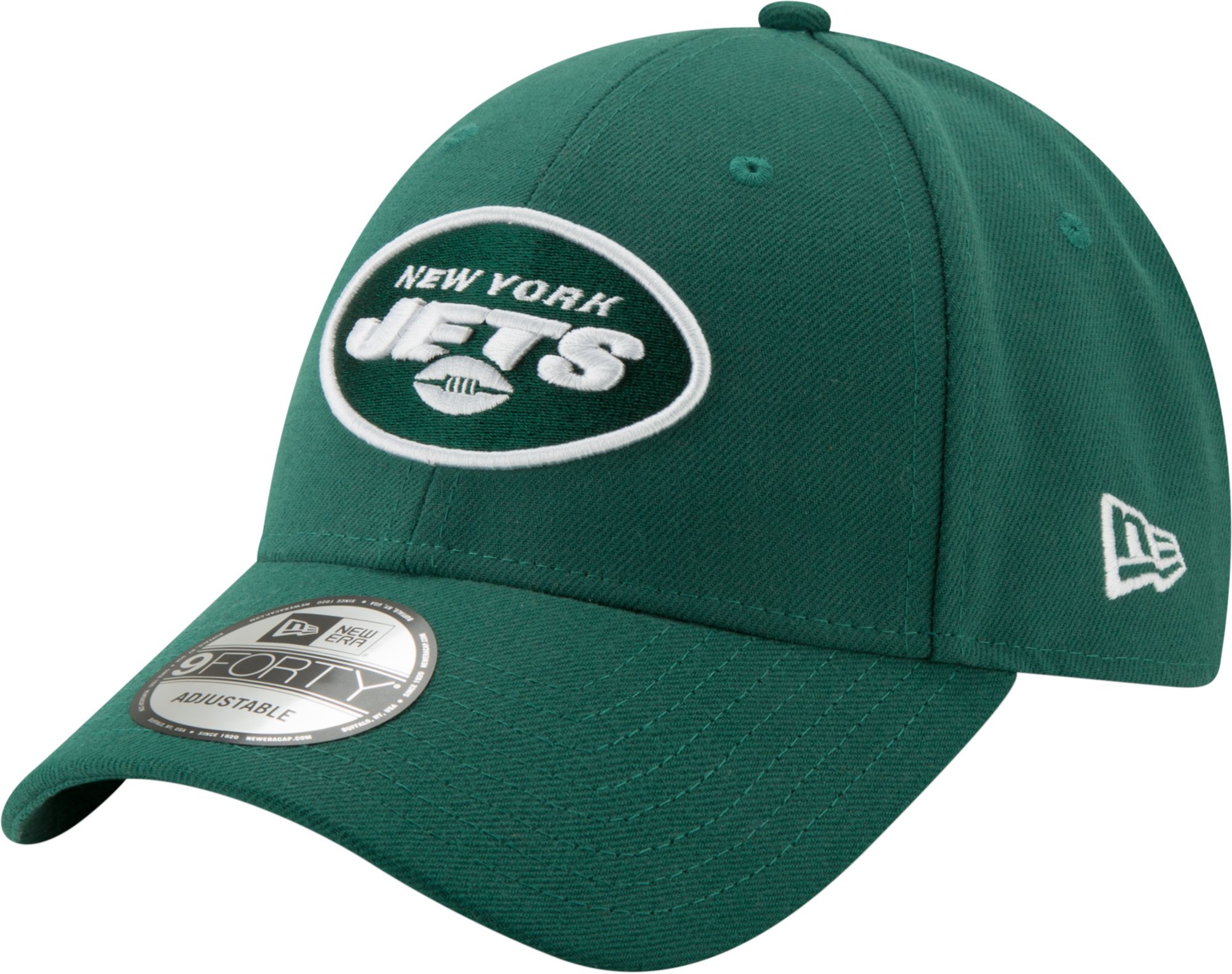 New Era Men's New York Jets 9Forty Green Adjustable Hat - Green