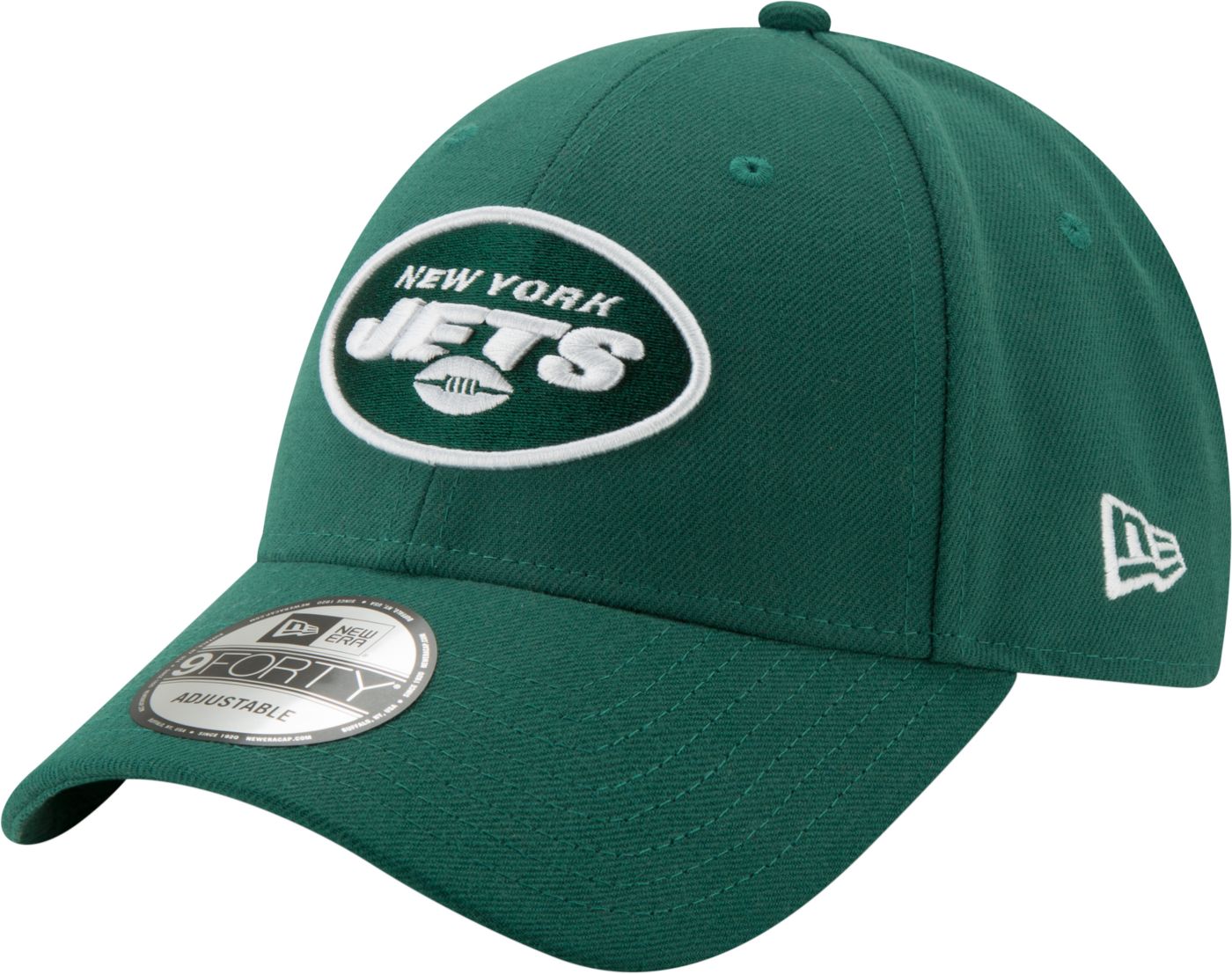 New Era Men's New York Jets 9Forty Green Adjustable Hat DICK'S