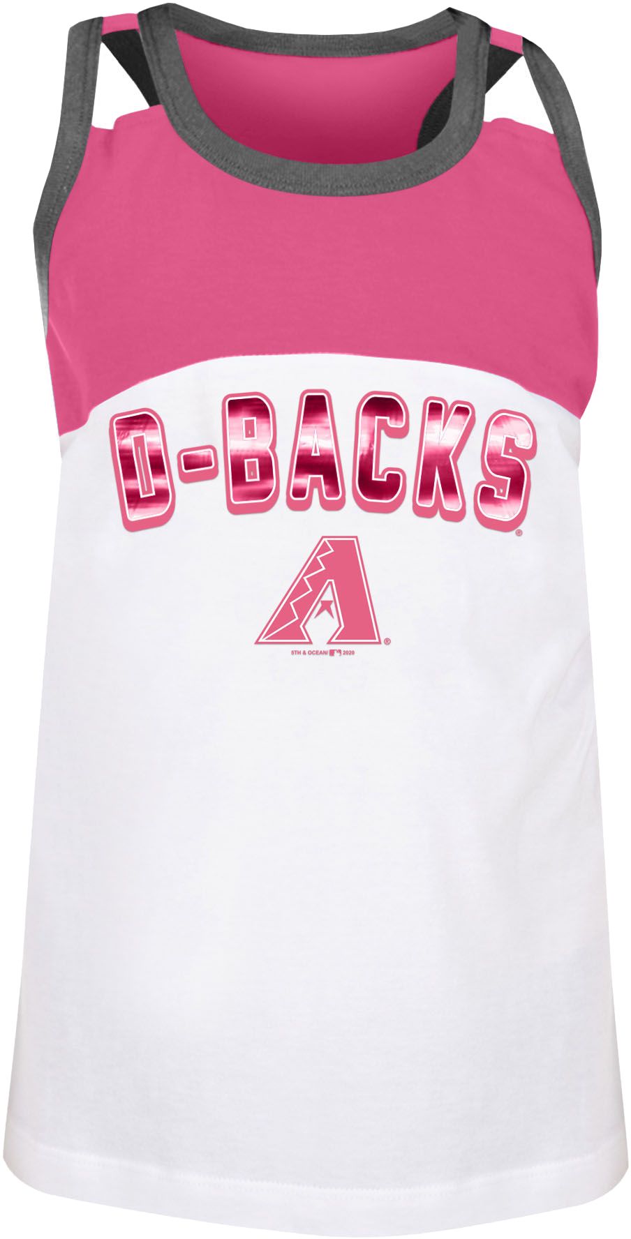 New Era / Youth Girls' Arizona Diamondbacks Pink Spandex Baby Jersey Tank  Top