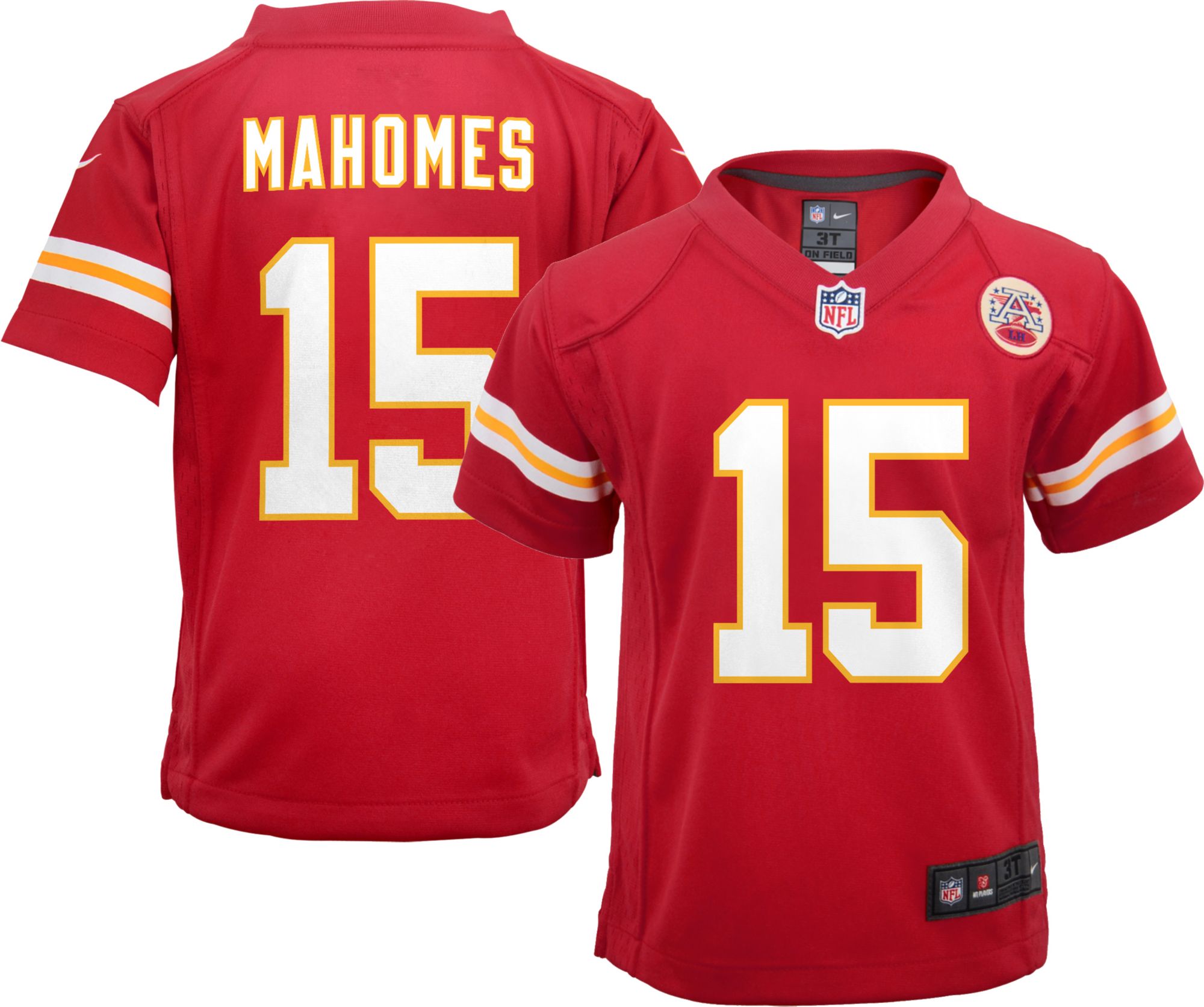 Nike NFL Kansas City Chiefs Patrick Mahomes 15 Nike Home Game Jersey Red -  University Red