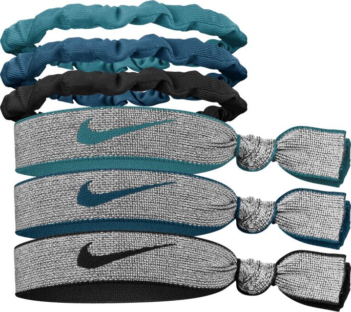 Nike Novelty Elastic Hair Ties And Pouch 6 Pack Dick S