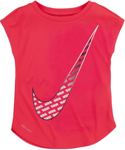 Nike Little Girls' Dri-FIT Swoosh T-Shirt | DICK'S Sporting Goods
