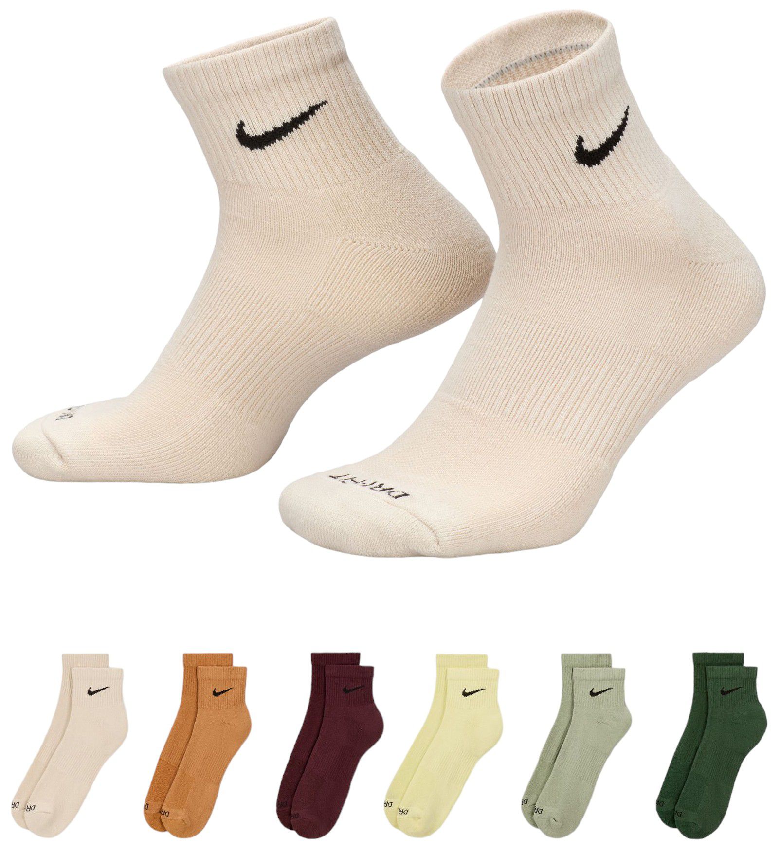 Nike Dri-FIT Everyday Plus Cushioned Training Ankle Socks - 6 Pack