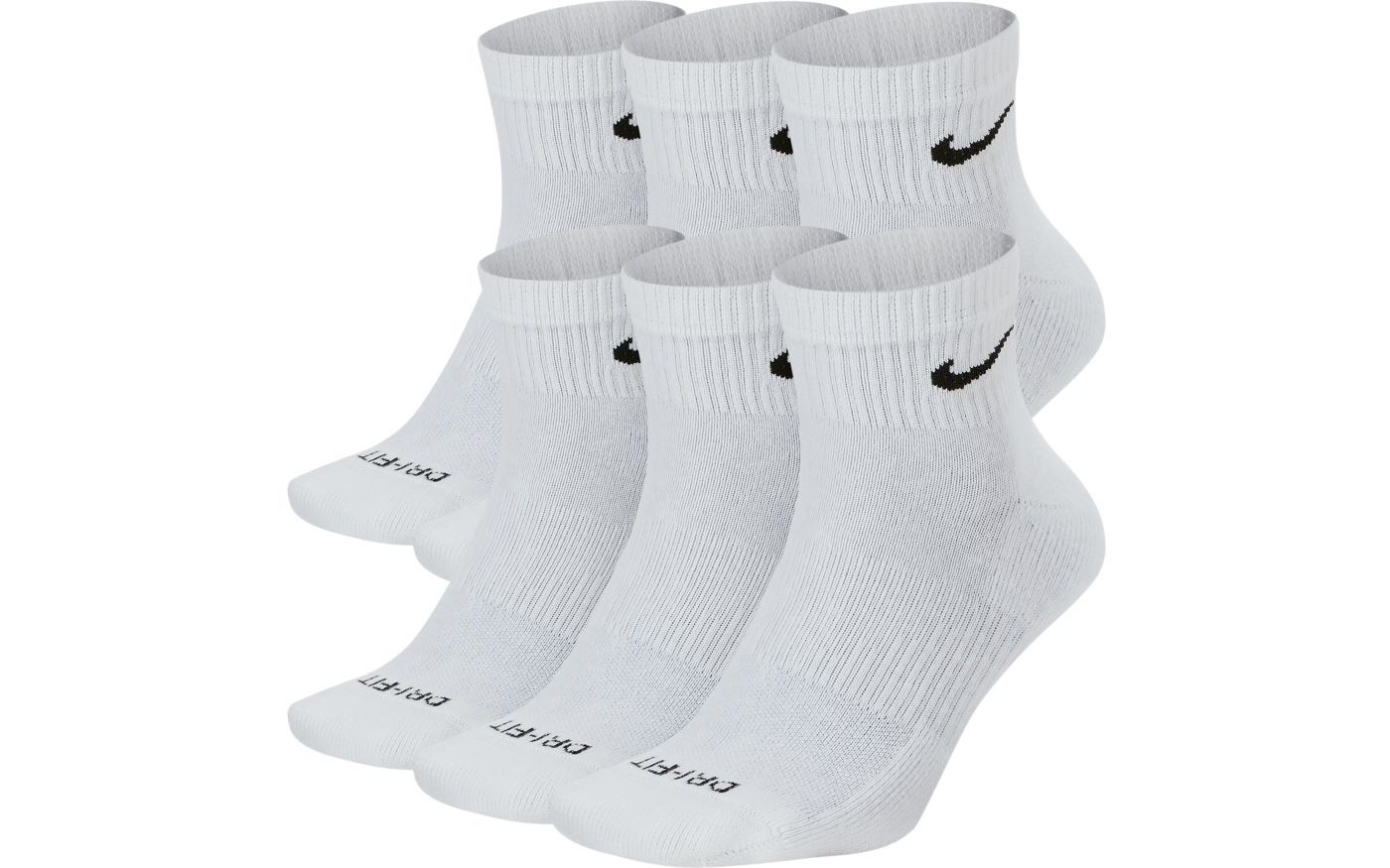 Nike Men's Dri-FIT Quarter Socks - 6 Pack | DICK'S Sporting Goods