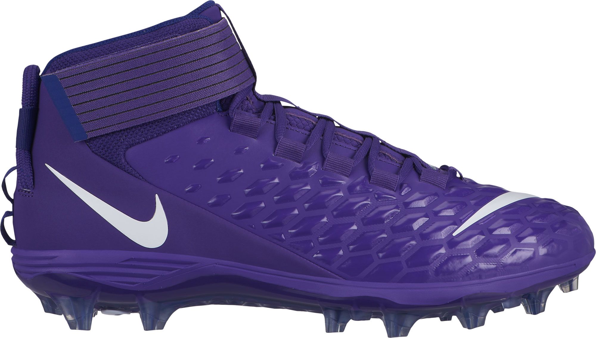 purple and gold cleats football