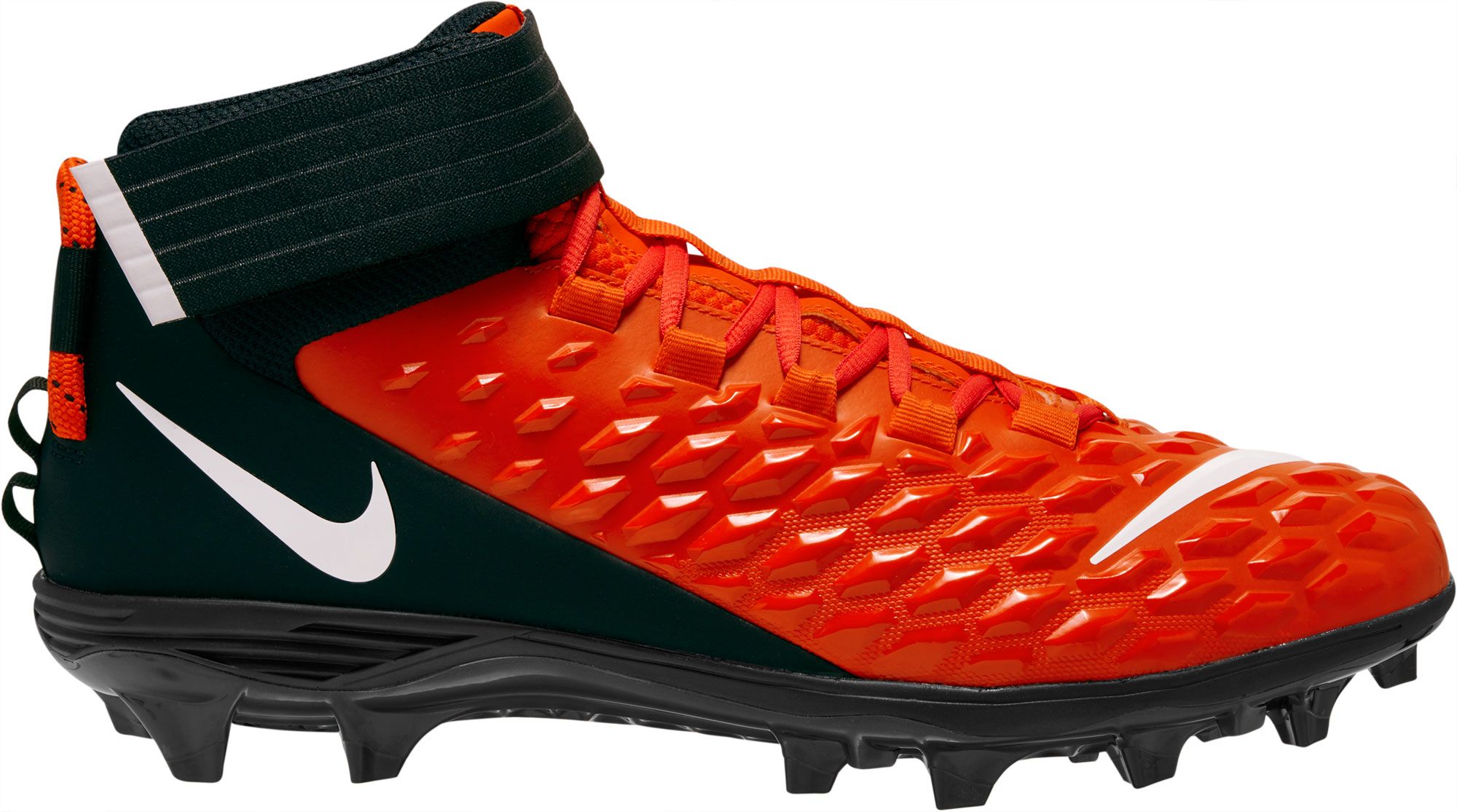 orange and green football cleats