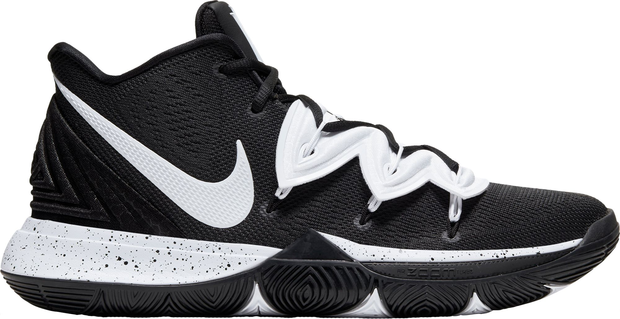 kyrie 5 black and white