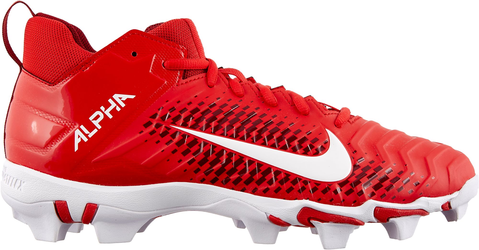 gold and red football cleats