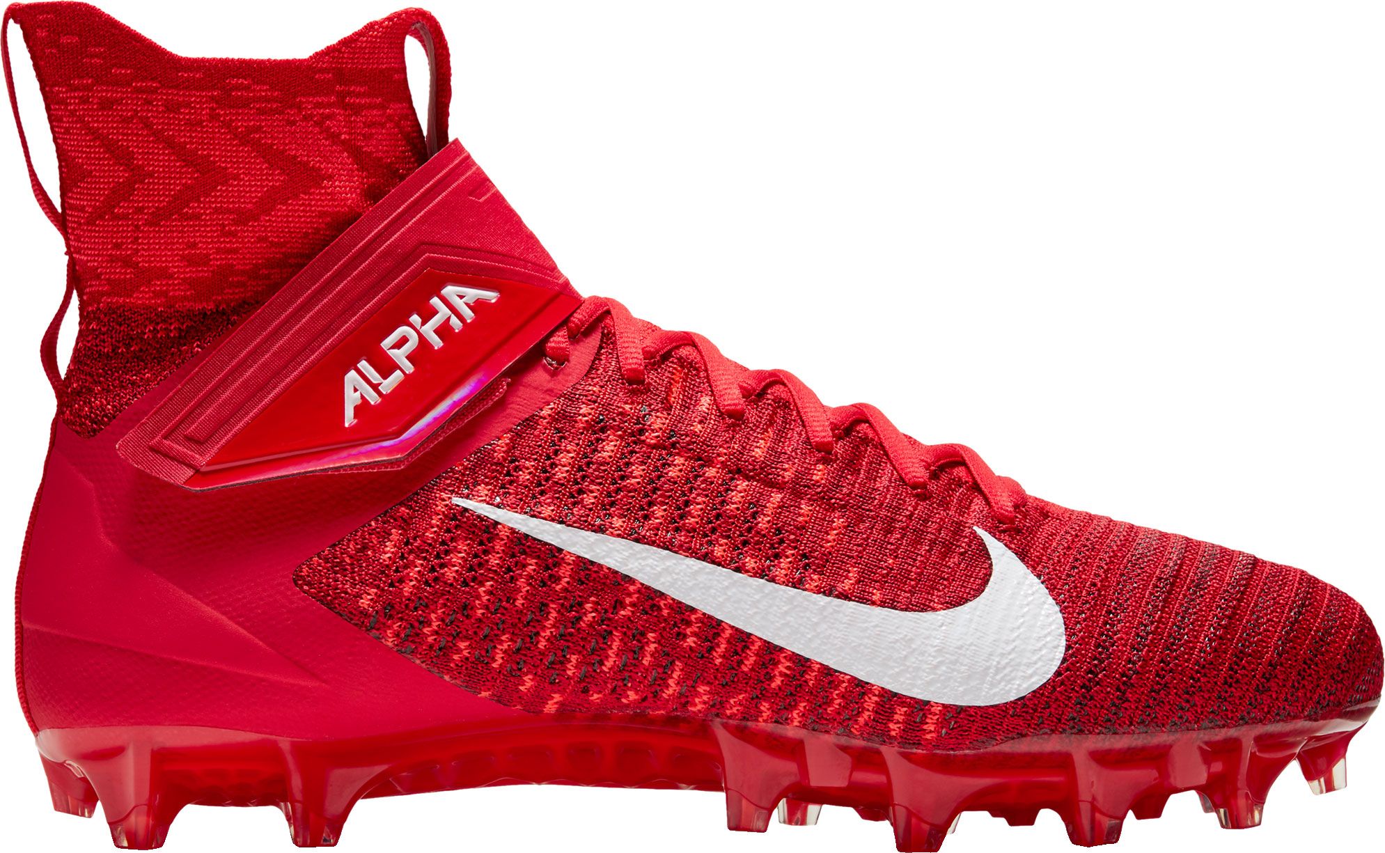 all red nike football cleats